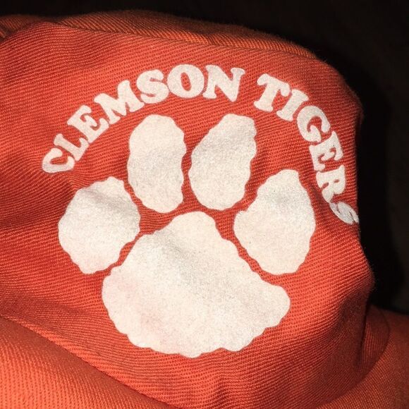 Vintage Floppy Clemson Tigers Wide brim funny hat cap mens small size - Picture 2 of 4